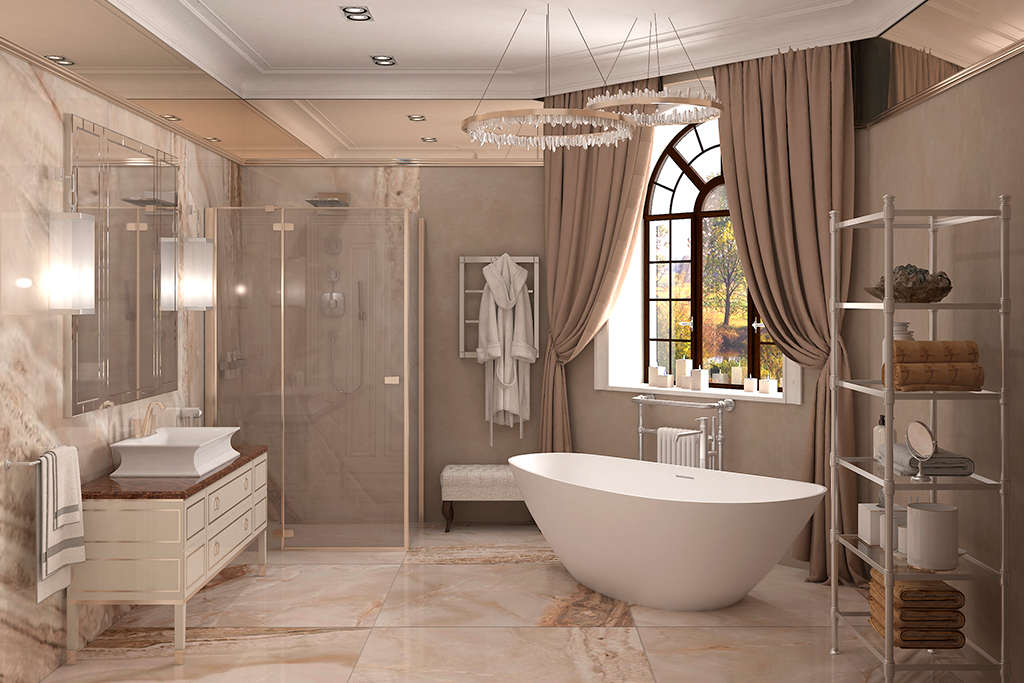 Marble bathroom remodeling
